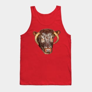 Long horn cow Tank Top